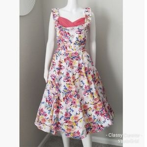 Vintage 50's sweetheart swing dress FIRM